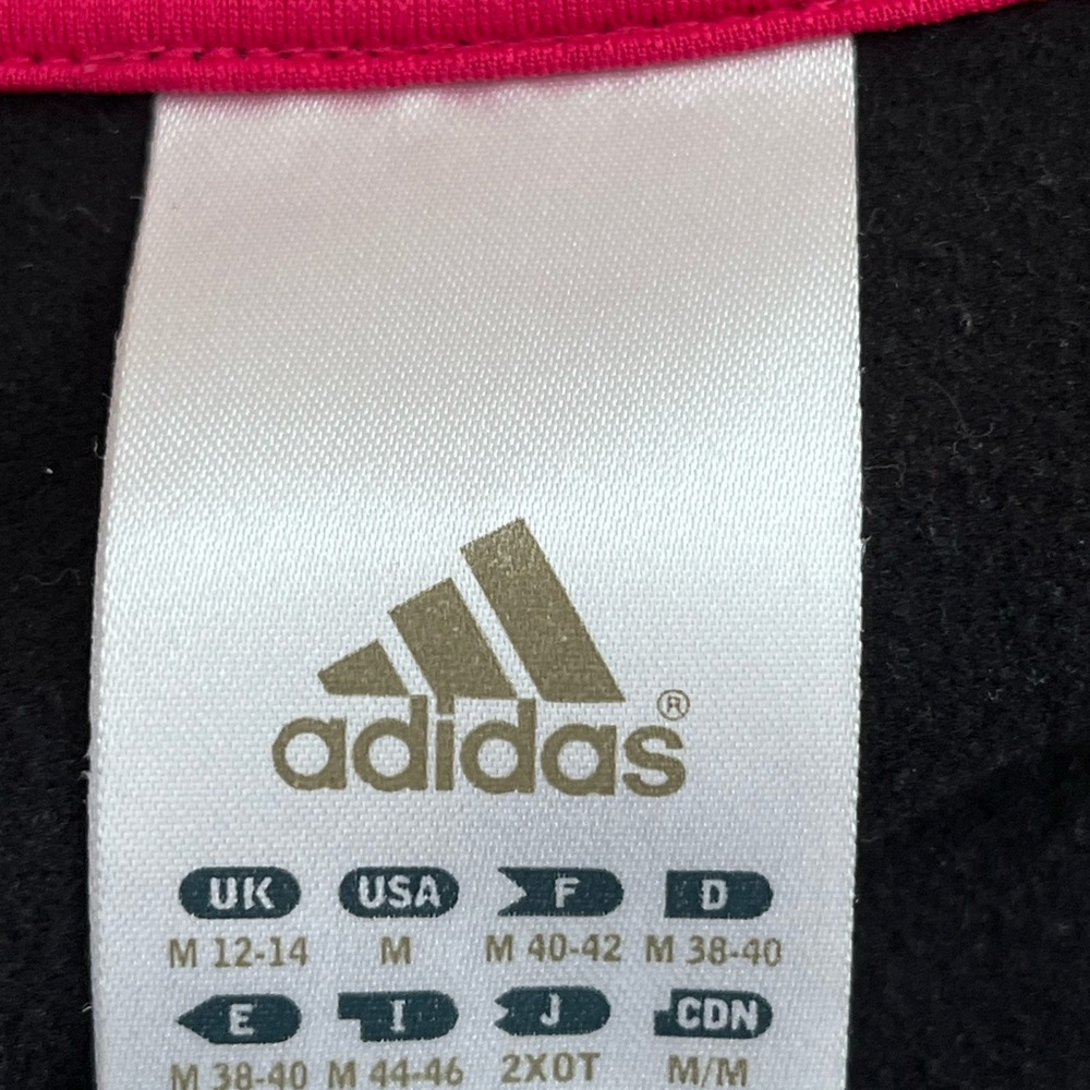 adidas Black Hoodie with Neon Pink and Yellow Accents - Picture 5 of 6